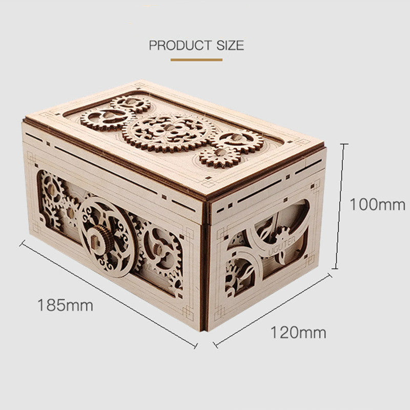 Wooden Music Box 3D Puzzle Creative Double Magic Box