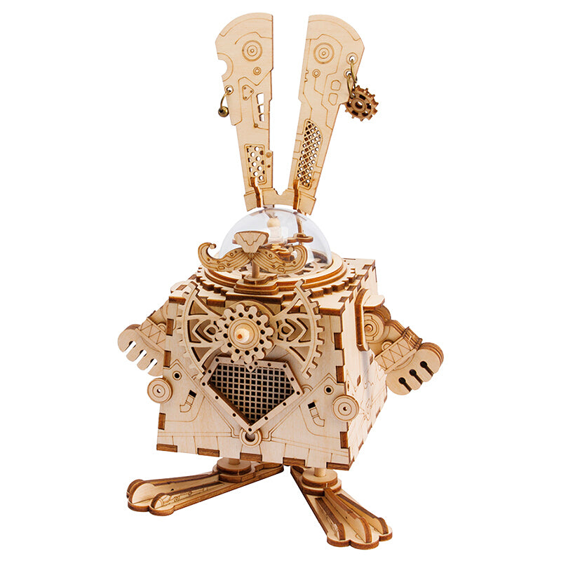 3D Robot Rabbit Music Box Model Kit