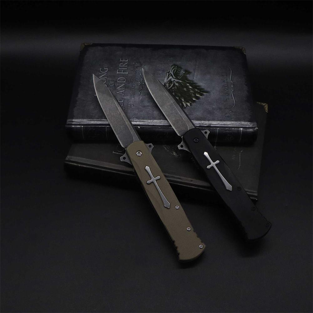 Cross Knife Christian Folding Knife