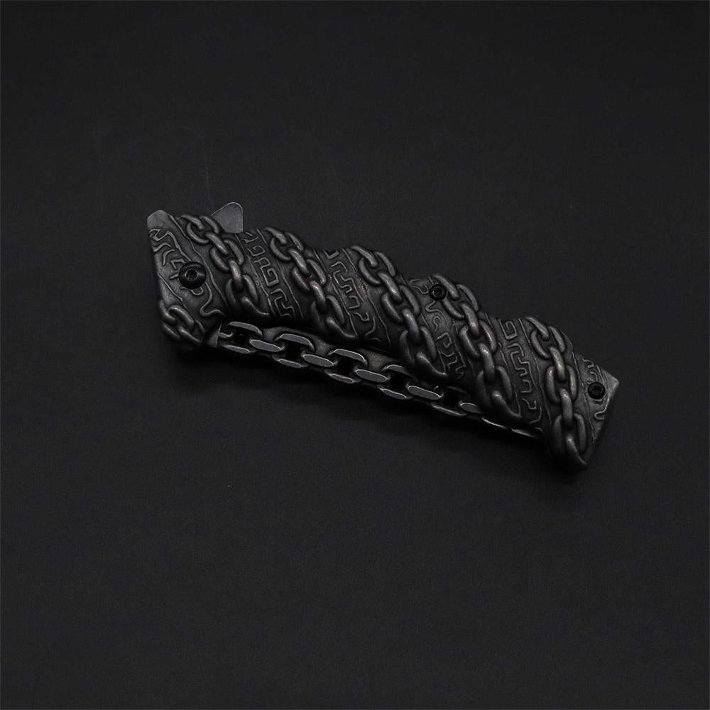 Cool Punk Knife Chain Folding Knife