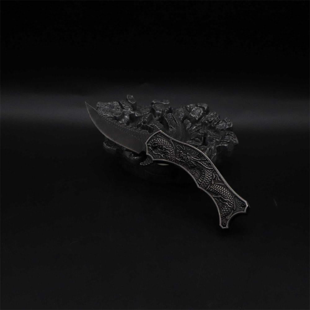 Chinese Dragon Totem Folding Knife