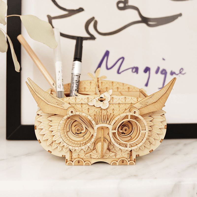 3D Owl Storage Box Model Kit