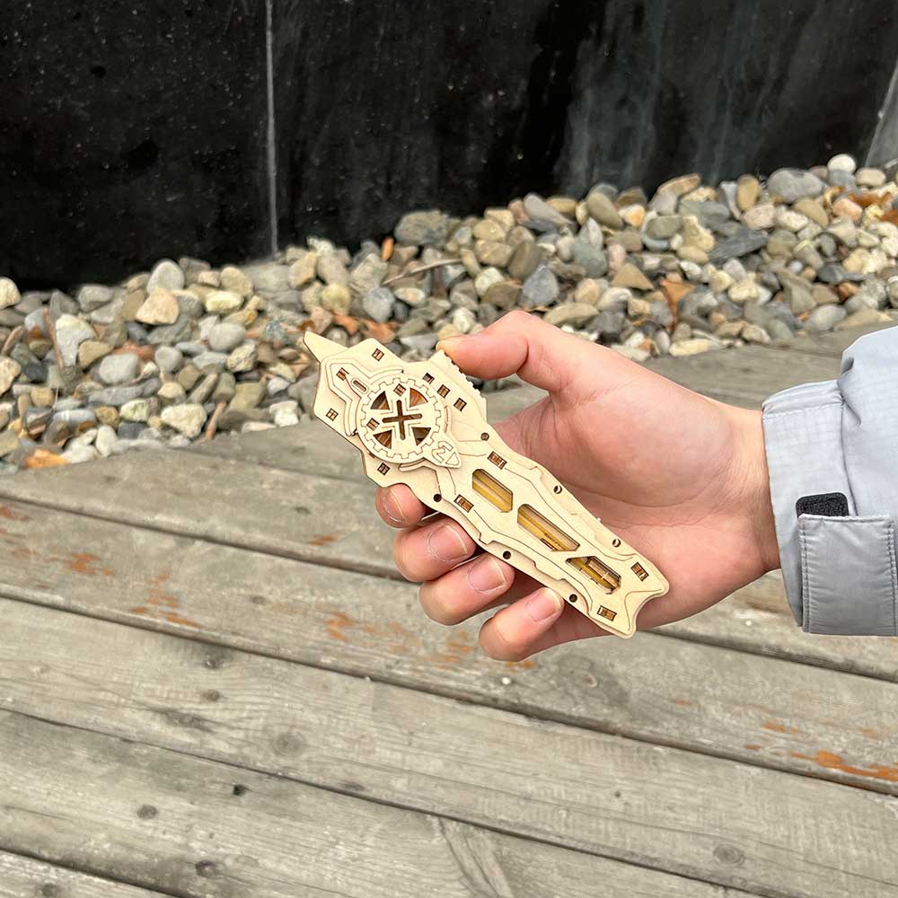 Wooden Switchblade Model Kit Wood knife