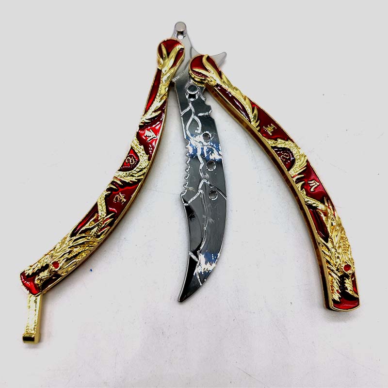 Red Dragon Blue Dragon Butterfly Cutlass
