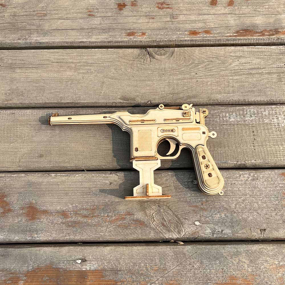 Mauser Military Pistol Wooden Model Pistol 3D Puzzle