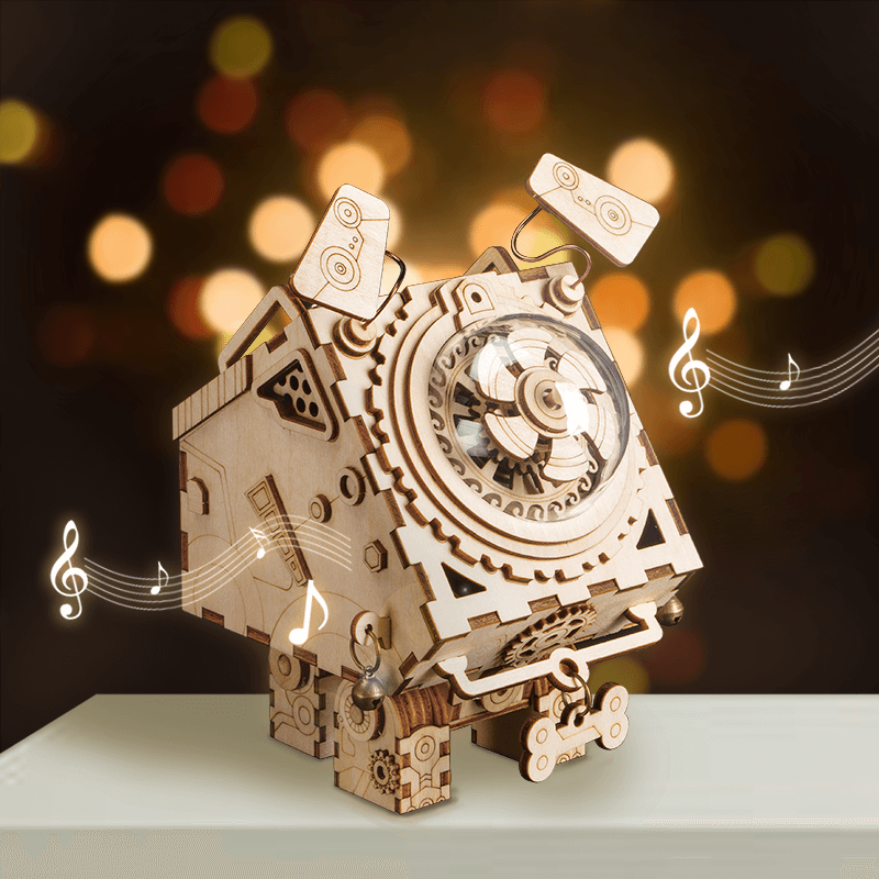 3D Robot Dog Music Box Model Kits