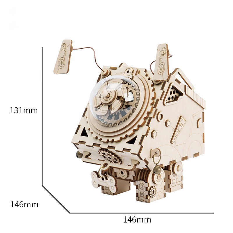 3D Robot Dog Music Box Model Kits