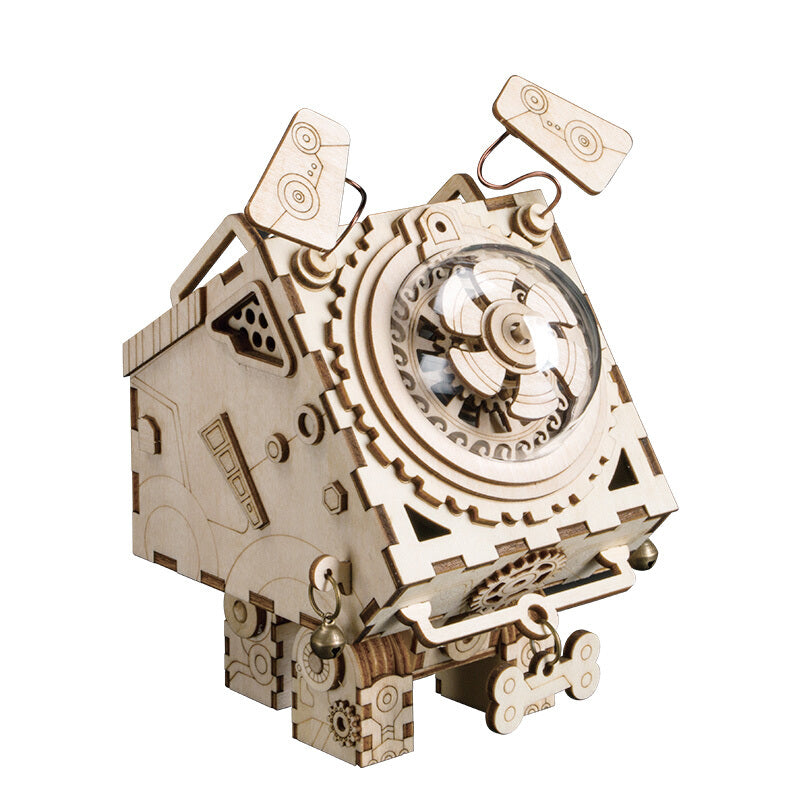 3D Robot Dog Music Box Model Kits