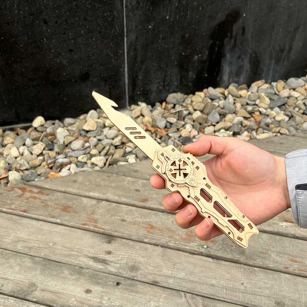 Wooden Switchblade Model Kit Wood knife