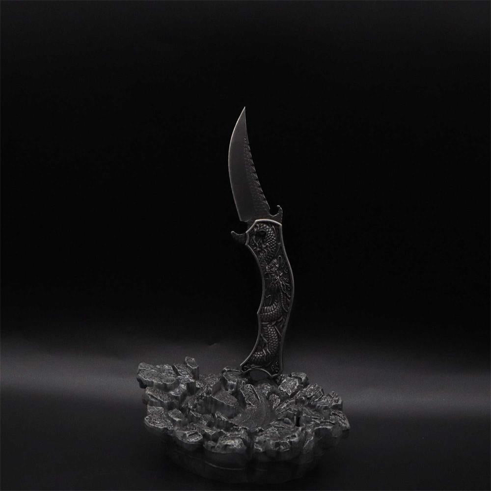 Chinese Dragon Totem Folding Knife