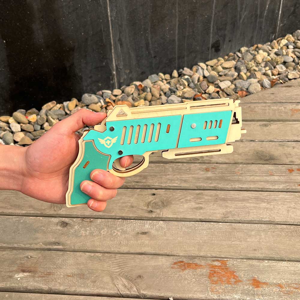 Hunting Eagle 3D Wooden Rubber Band Gun Model Kit