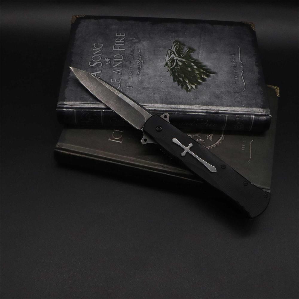 Cross Knife Christian Folding Knife