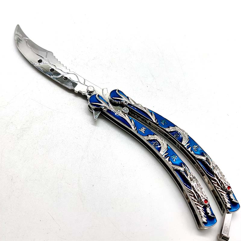 Red Dragon Blue Dragon Butterfly Cutlass