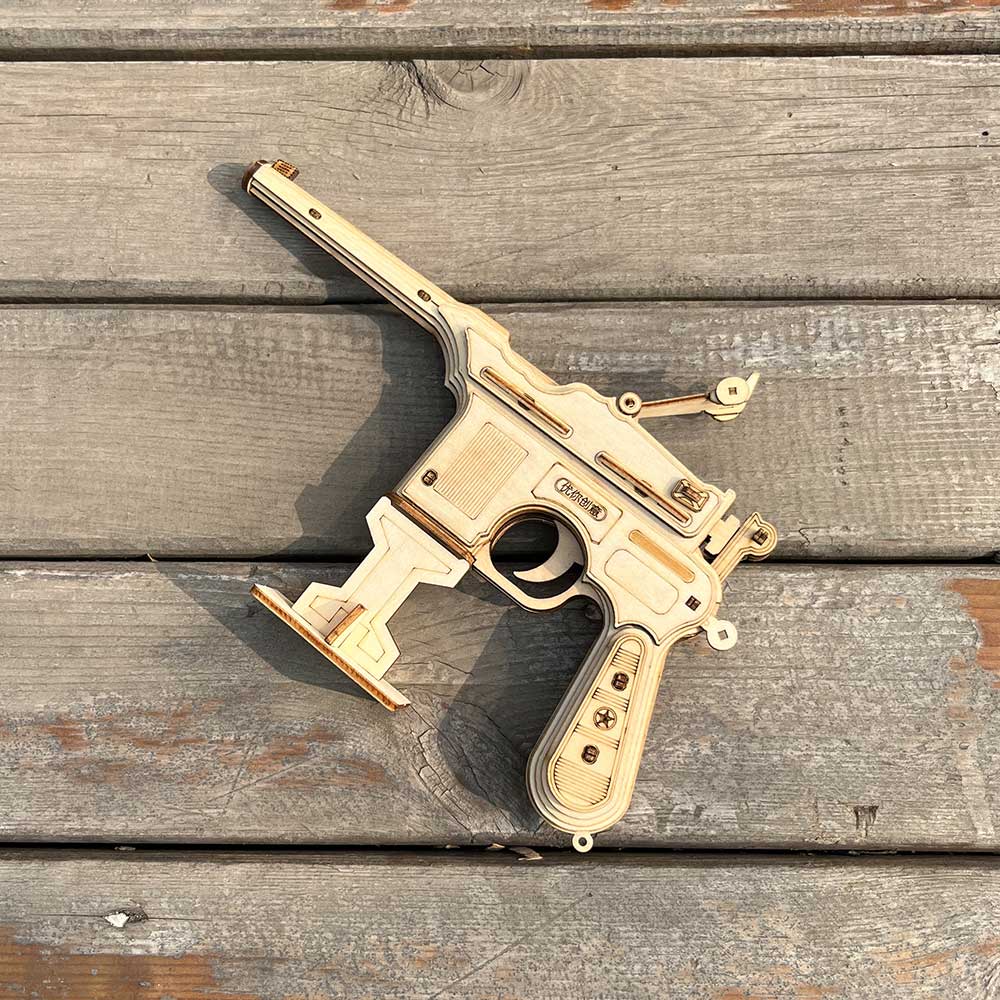 Mauser Military Pistol Wooden Model Pistol 3D Puzzle