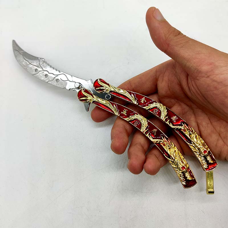 Red Dragon Blue Dragon Butterfly Cutlass