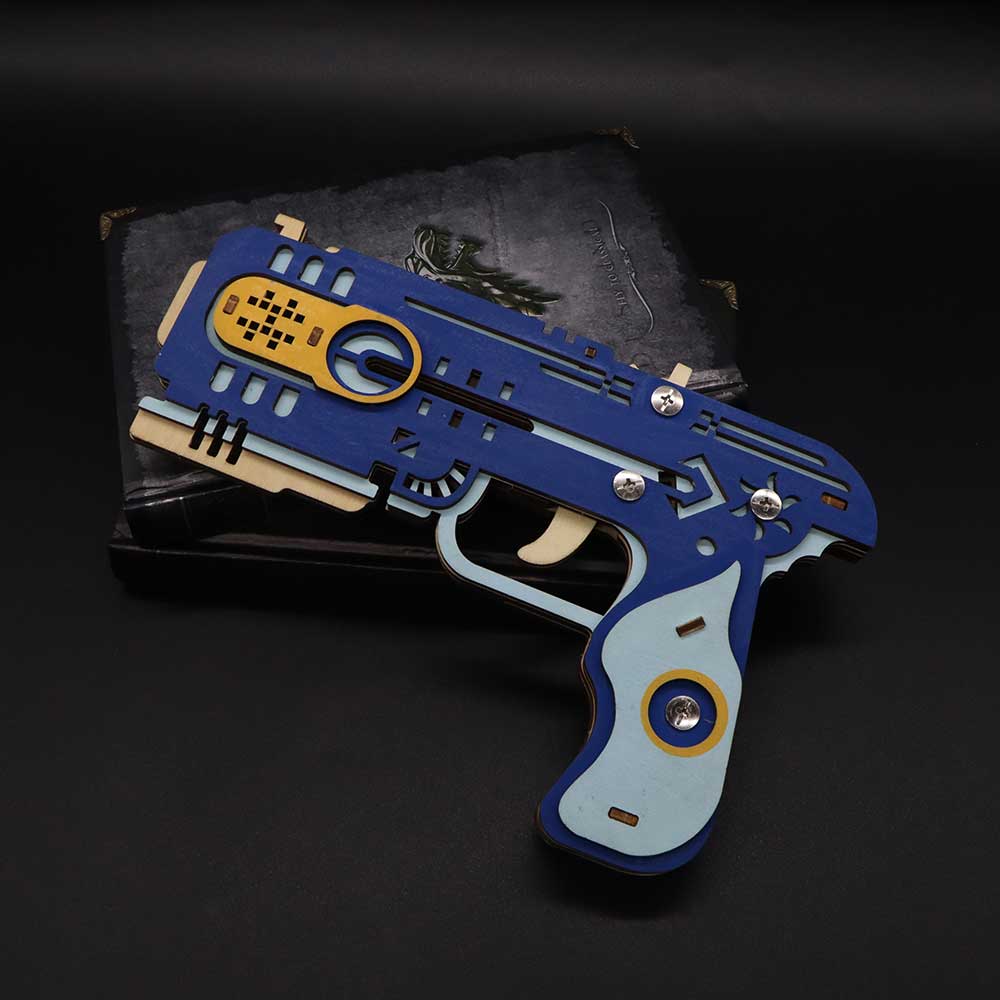 Wooden Kit Training Dragon Rubber Band Pistol Model Kit