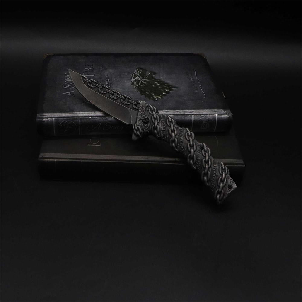 Cool Punk Knife Chain Folding Knife