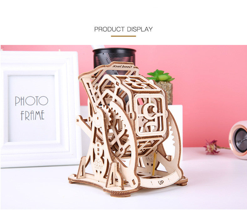 3D Wooden Assembled Lucky Roulette Model Kit