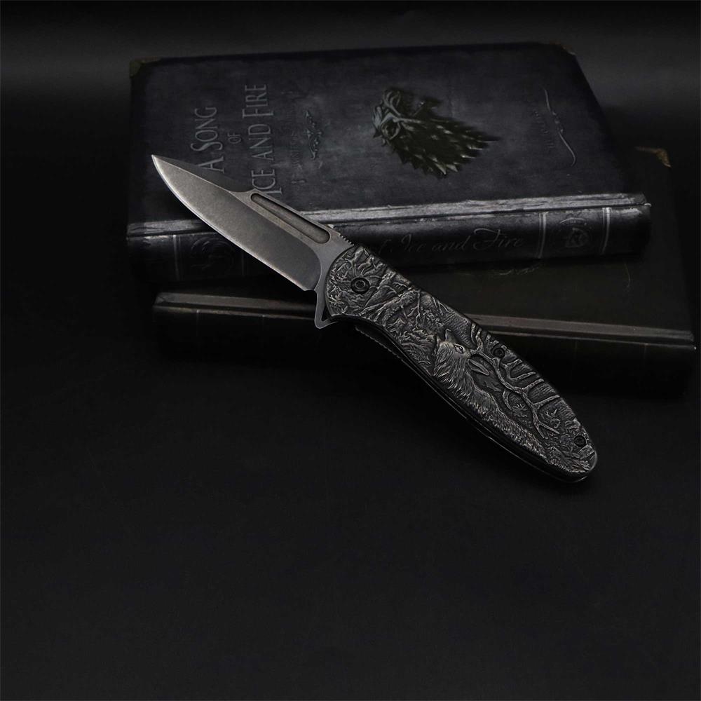 Male Deer Folding Knife Portable Camping Tool