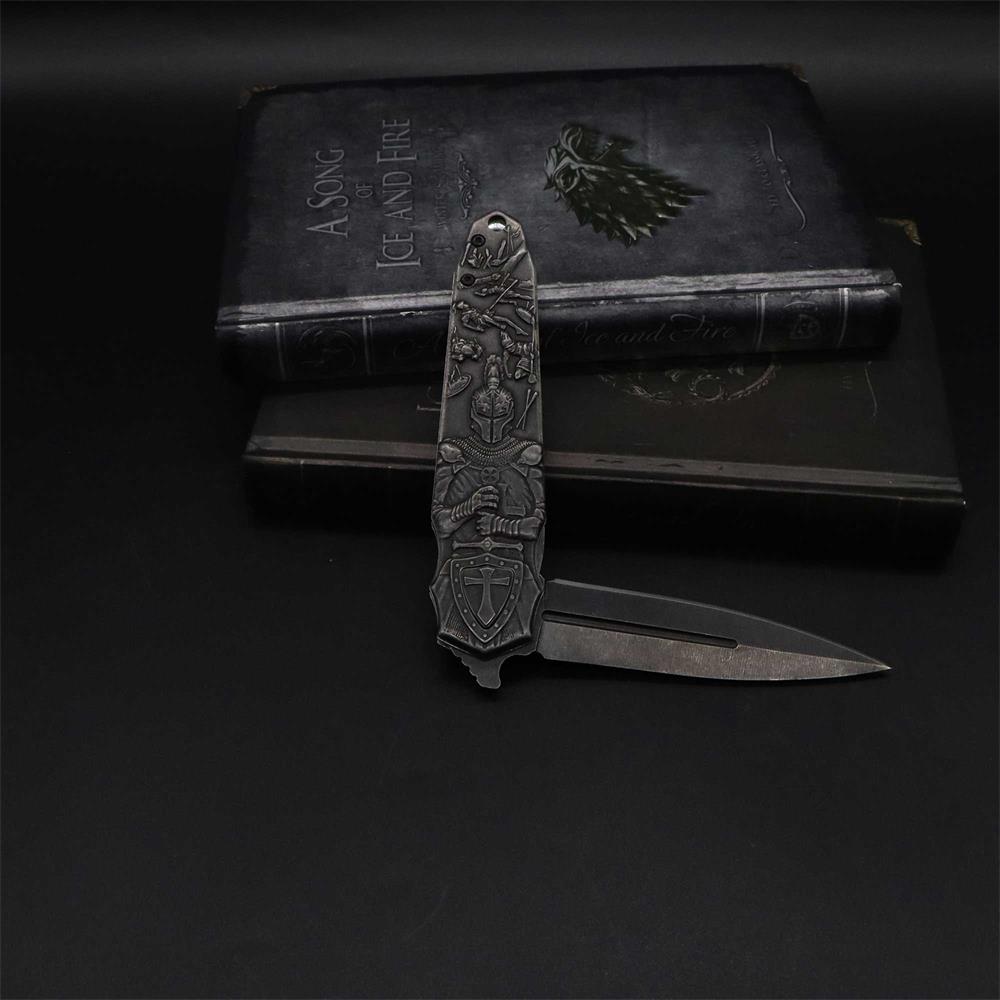 Crusades Knife Knights Templar Folding Knife