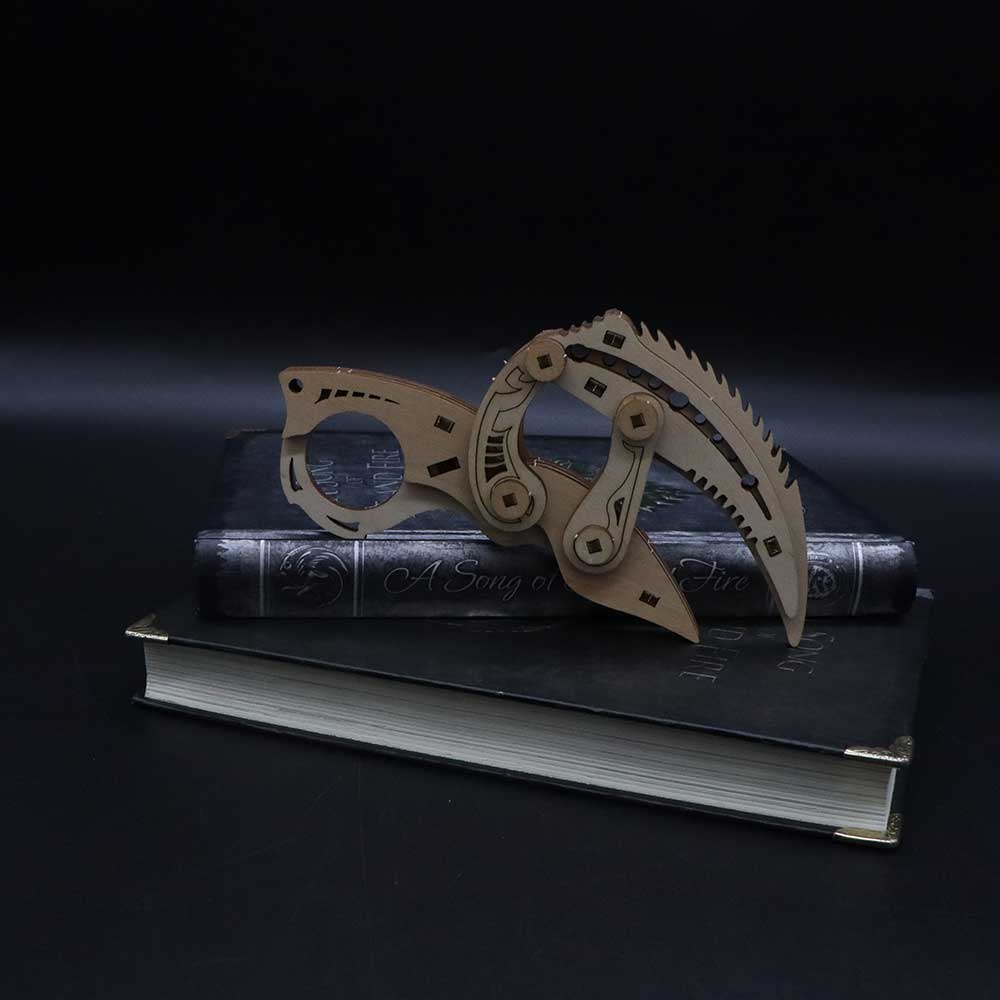 Prime 2.0 Knife Karambit Wooden Kit 3D Puzzle Replica
