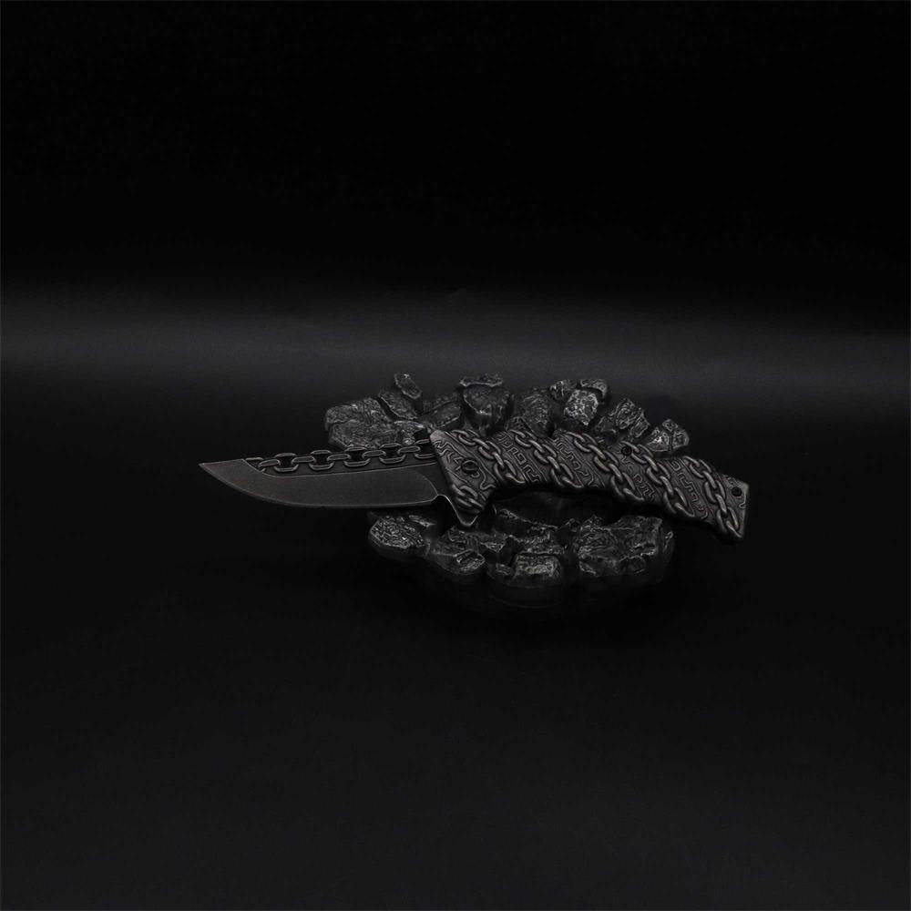 Cool Punk Knife Chain Folding Knife