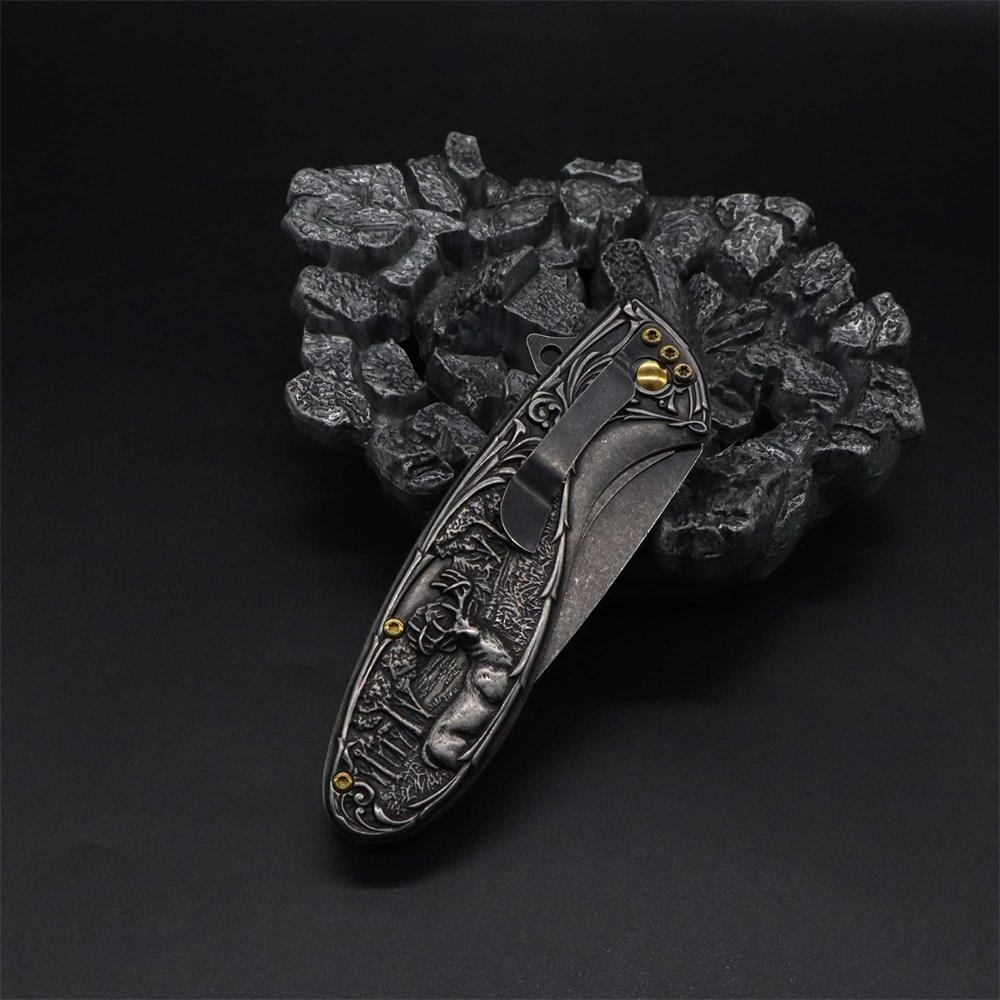Reindeer Folding Knife