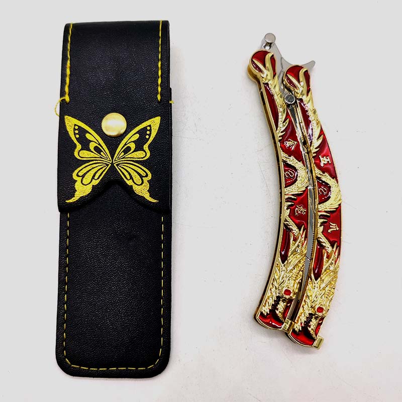 Red Dragon Blue Dragon Butterfly Cutlass