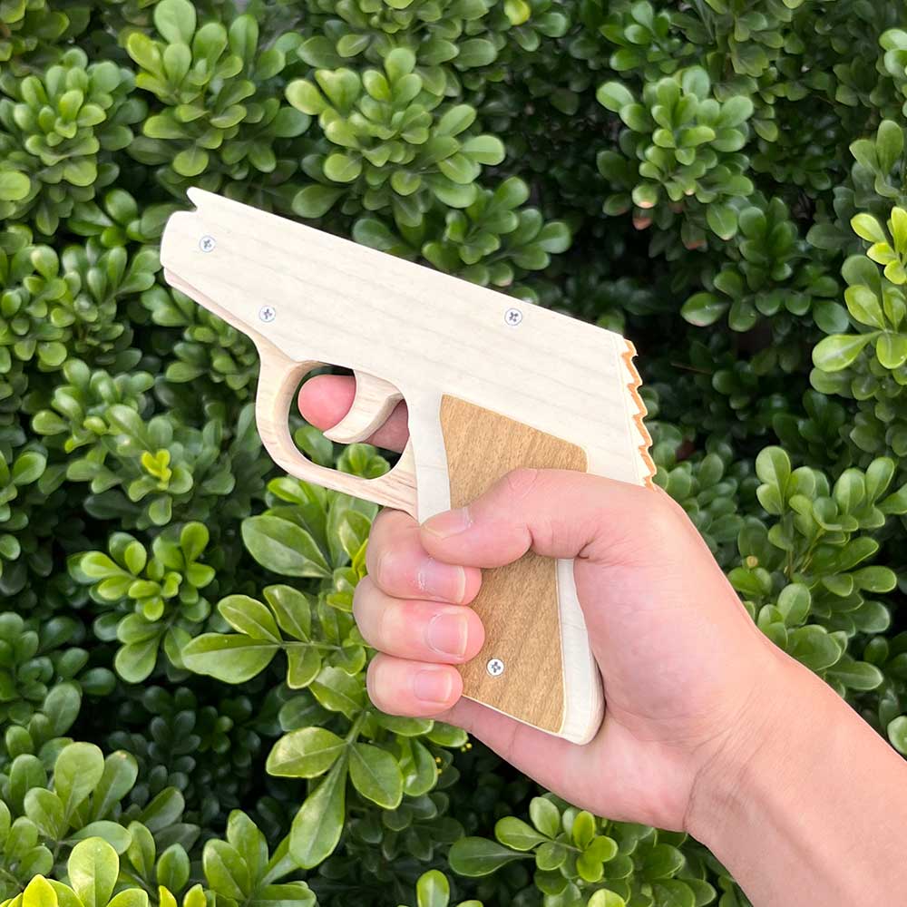 Makarovpistol Assembled  Pistol Wooden Replica Rubber Band Gun