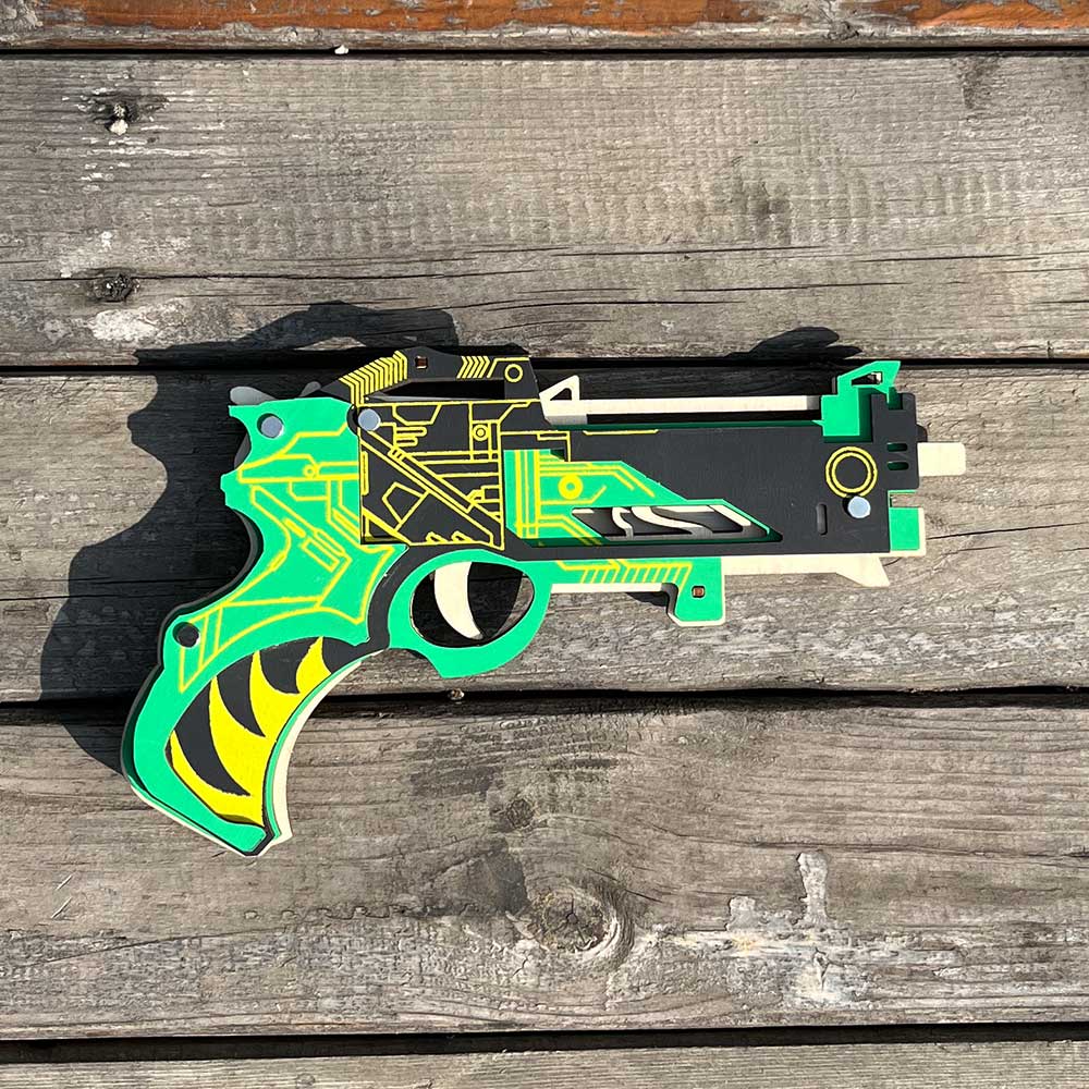 Hunting Gun 3D Rubber Band Gun Wooden Model Kit
