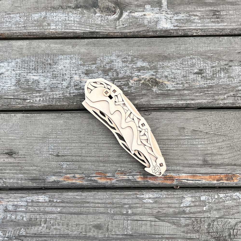 3D Folding Knife Puzzle Wooden Model Kit