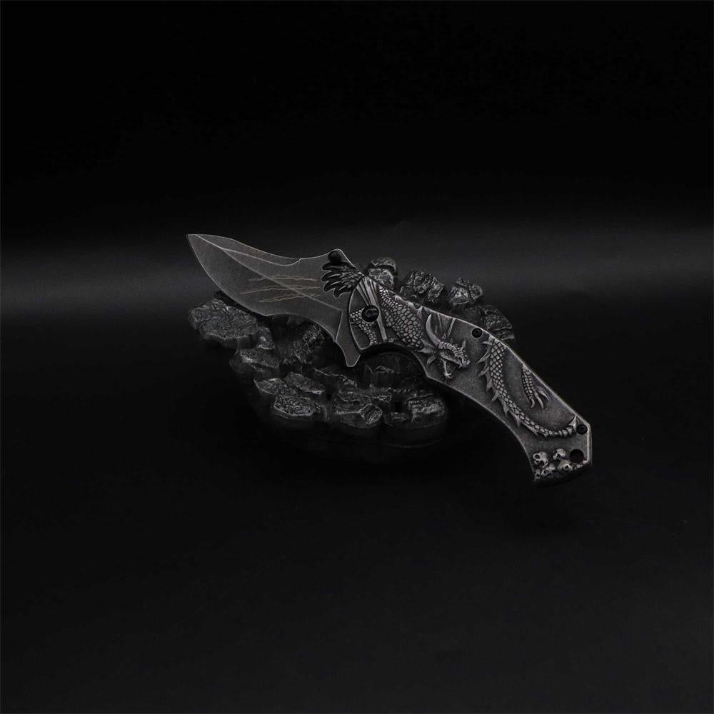 Evil Dragon Relief Folding Knife