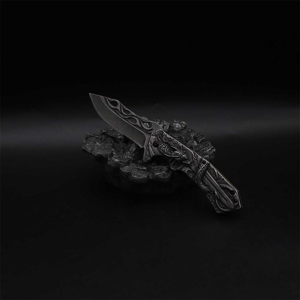 Cool Dragon With Sword Folding Knife