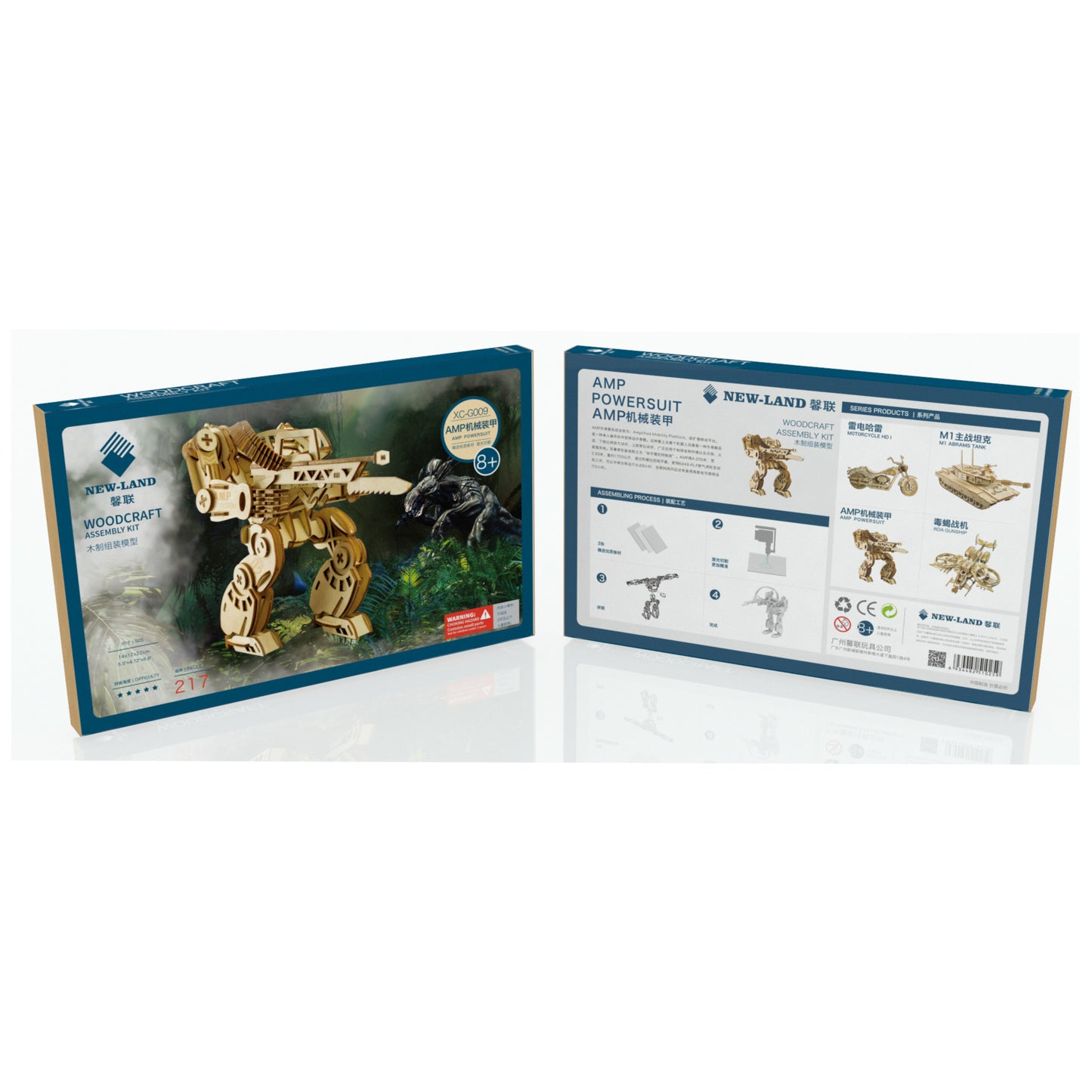 DIY 3D Assemble AMP Powersuit Wooden Puzzle Kit