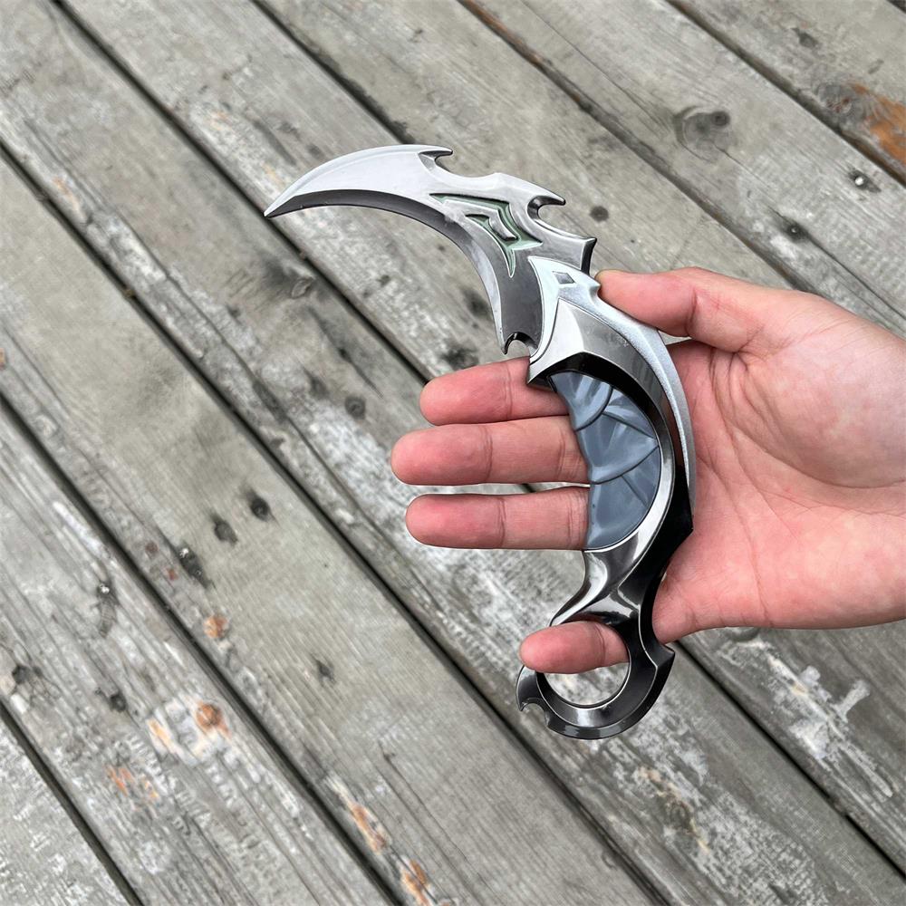 Reaver Karambit Metal Blunt Blade Trainer Cosplay Prop Game Replica