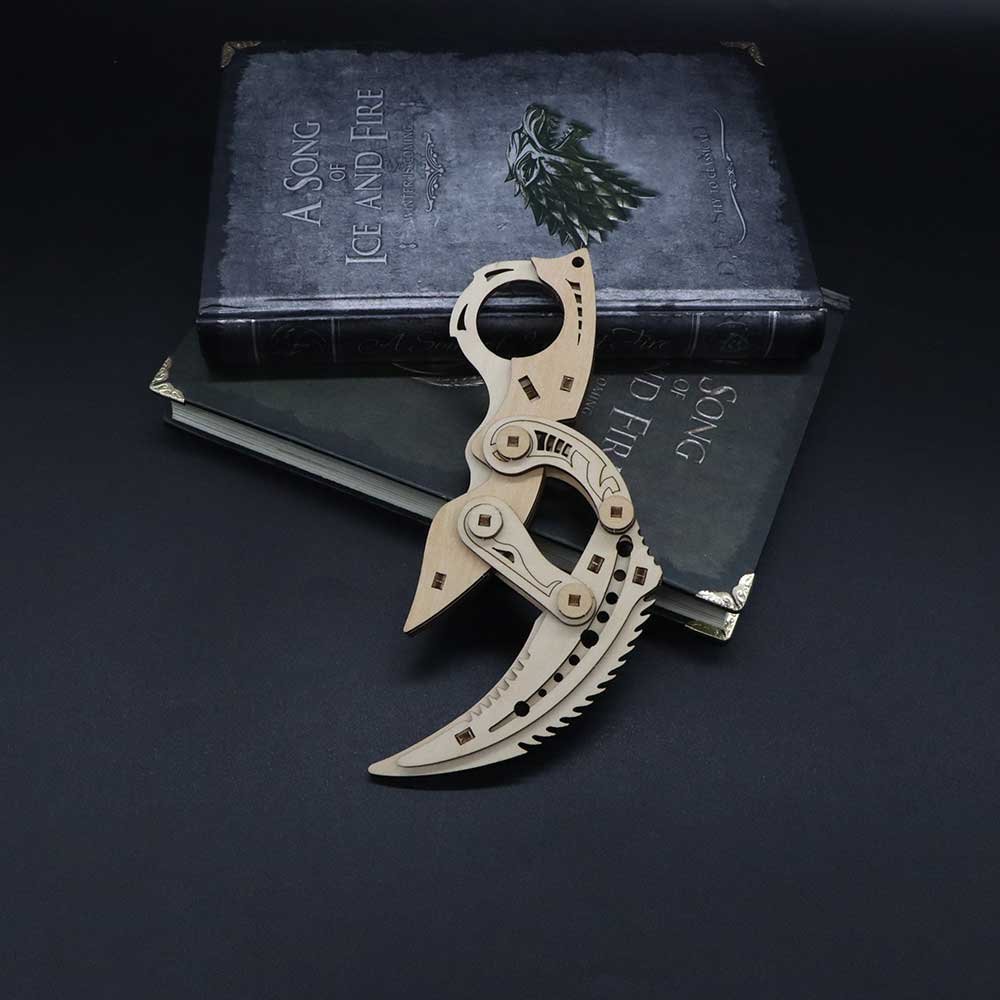 Prime 2.0 Knife Karambit Wooden Kit 3D Puzzle Replica