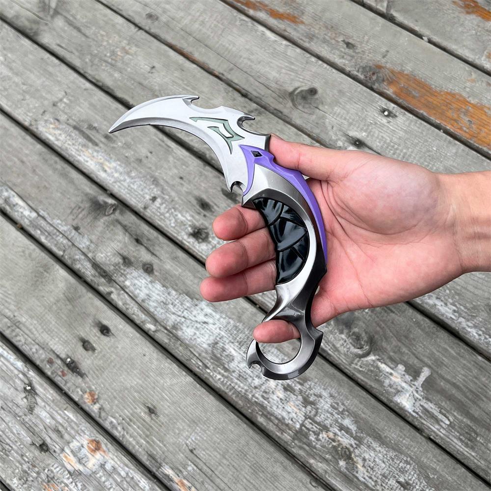 Reaver Karambit Metal Blunt Blade Trainer Cosplay Prop Game Replica