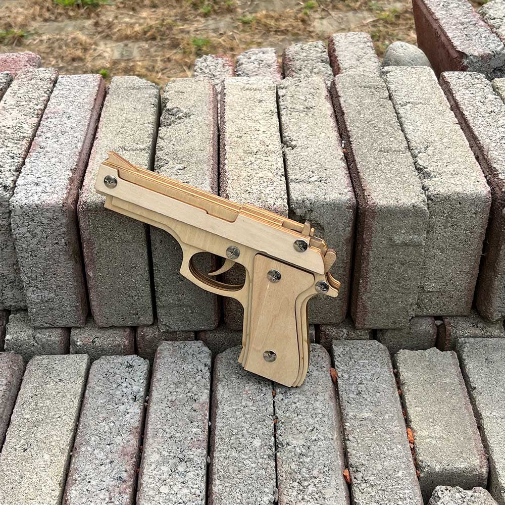 Assembled M92F Wooden Rubber Band Gun