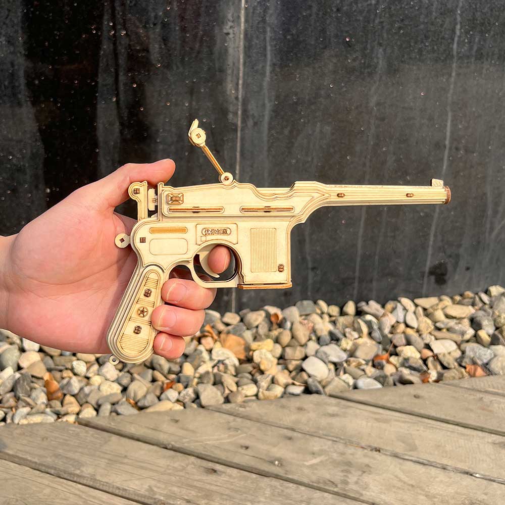 Mauser Military Pistol Wooden Model Pistol 3D Puzzle