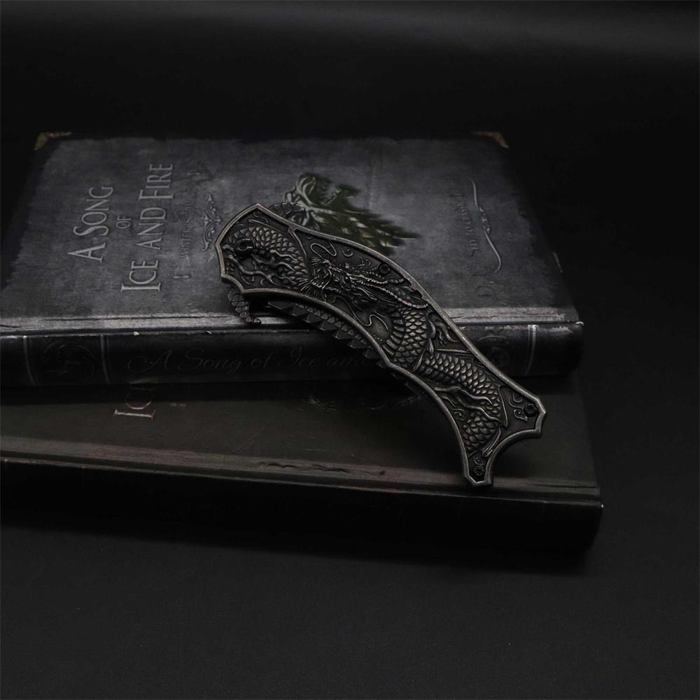 Chinese Dragon Totem Folding Knife