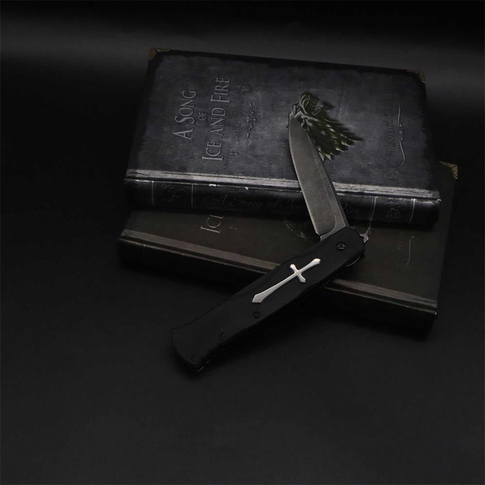 Cross Knife Christian Folding Knife