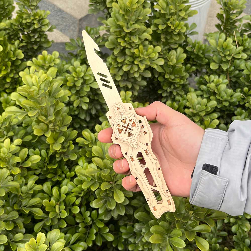Wooden Switchblade Model Kit Wood knife