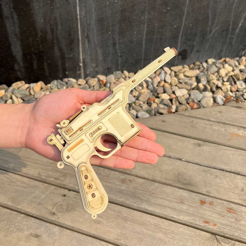 Mauser Military Pistol Wooden Model Pistol 3D Puzzle