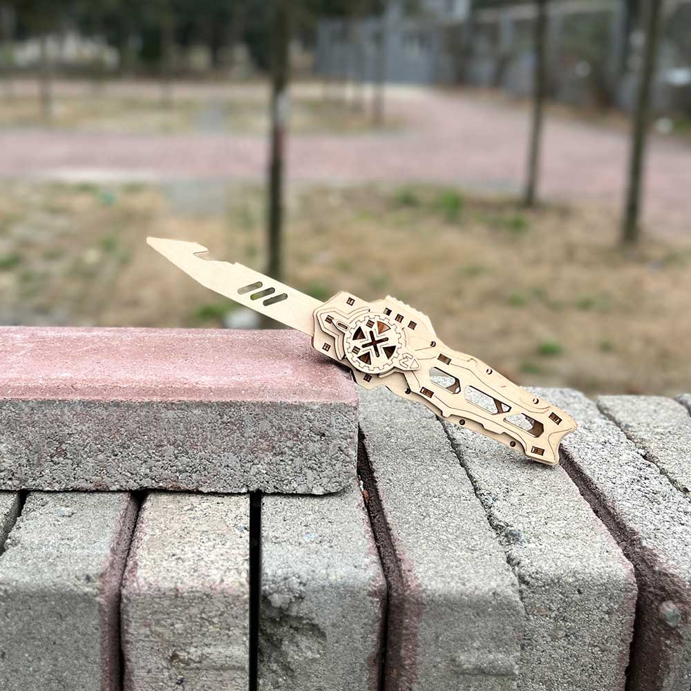 Wooden Switchblade Model Kit Wood knife