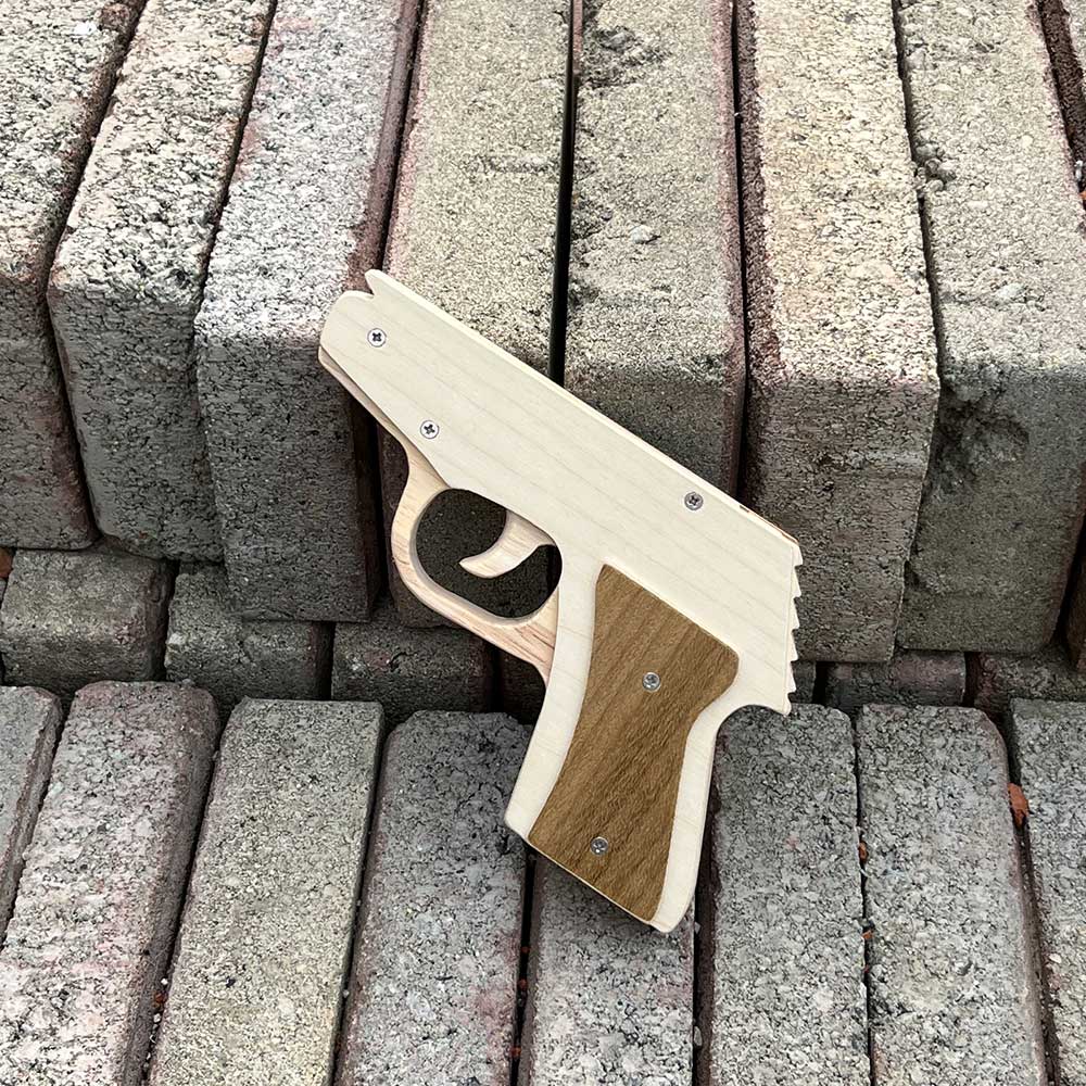 Makarovpistol Assembled  Pistol Wooden Replica Rubber Band Gun