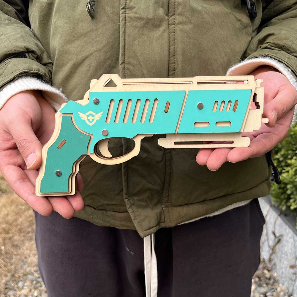 Hunting Eagle 3D Wooden Rubber Band Gun Model Kit