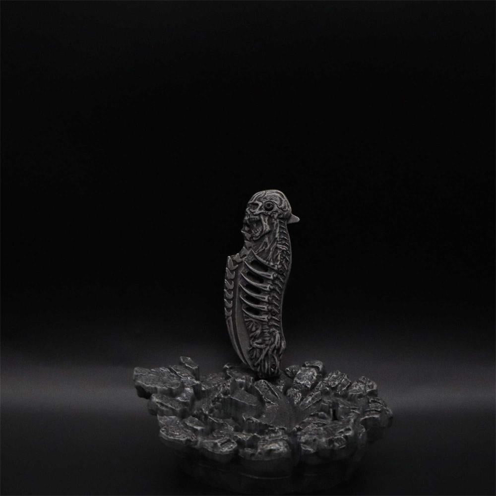 Cool Skull Folding Knife Tool