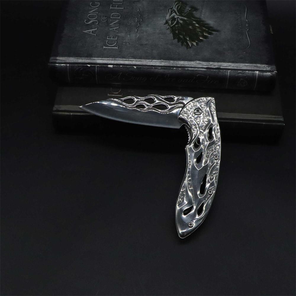 Fantastic Flame Shape Folding Knife