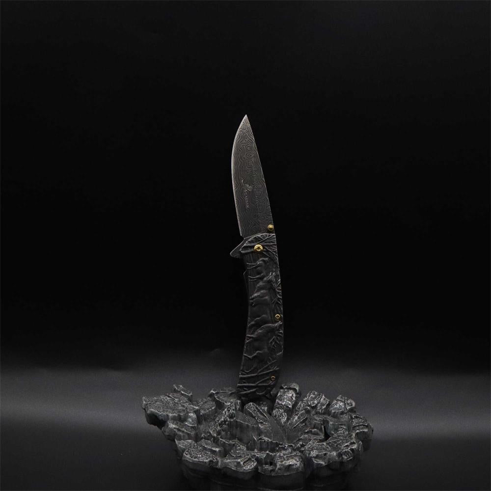 Fantastic Deer Family Folding Knife