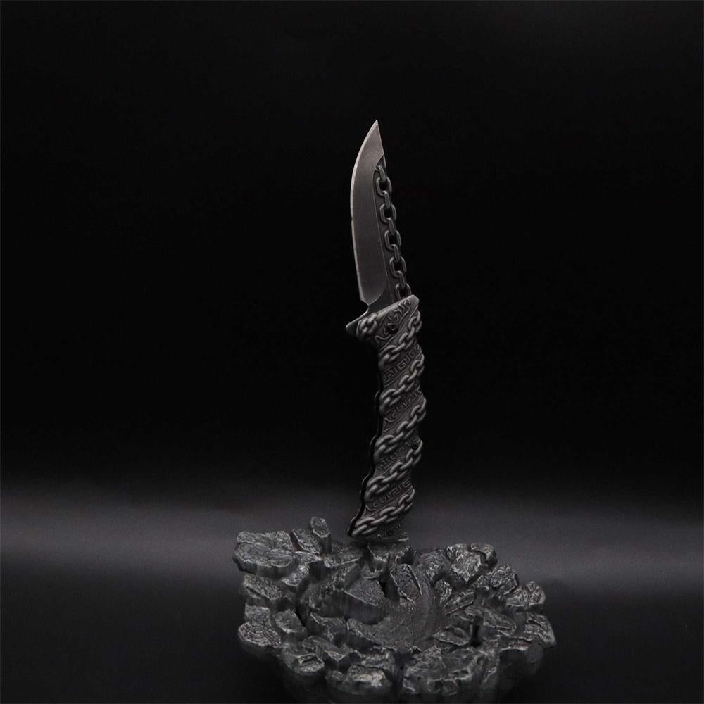 Cool Punk Knife Chain Folding Knife